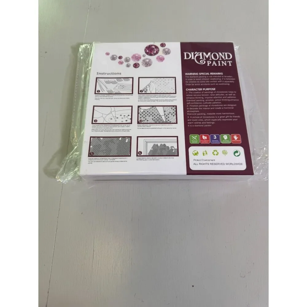 Artist Diamond Painting Kit AS9033 Flower with Frame 5D Diamond Art | New